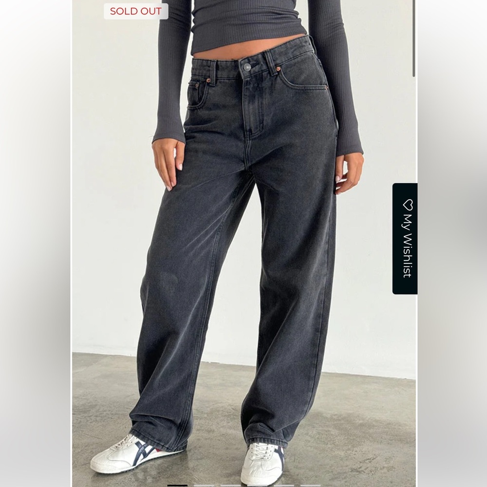 Motel Rocks Black Parallel Jeans